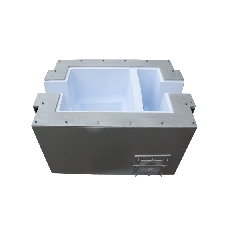 caixa de filtro com placa de filtro de cerâmica filtrando alumínio fundido